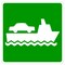 Sign Solutions Usa Vehicle Ferry Terminal (Symbol), Aluminum, 30 in x 30 in DUS08DWT3030I3-9 - alternate 1